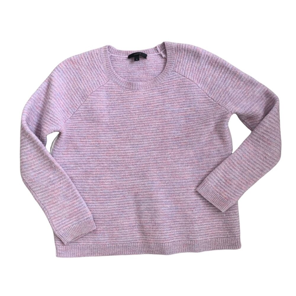 J. Crew 100% Merino Wool Textured Ribbed Pastel Sweater S